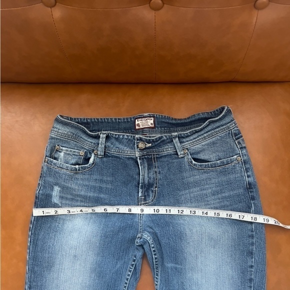 Kali Denim Women’s Size 13 Medium Wash Embroidered Pocket Boot Cut Denim Jeans - Picture 7 of 11